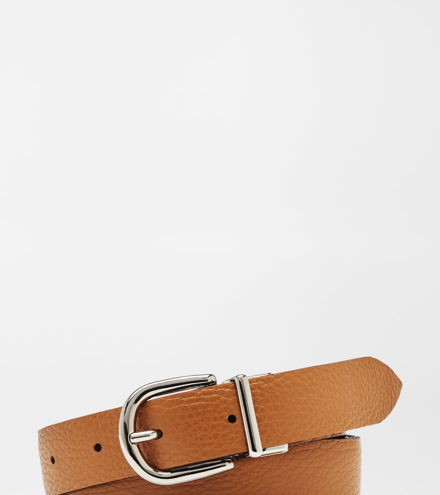 Pebbled Leather Reversible Belt - Alternate Image 1