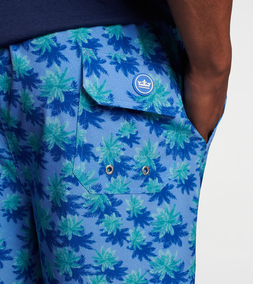 Aerial Palms Swim Trunk image number 4