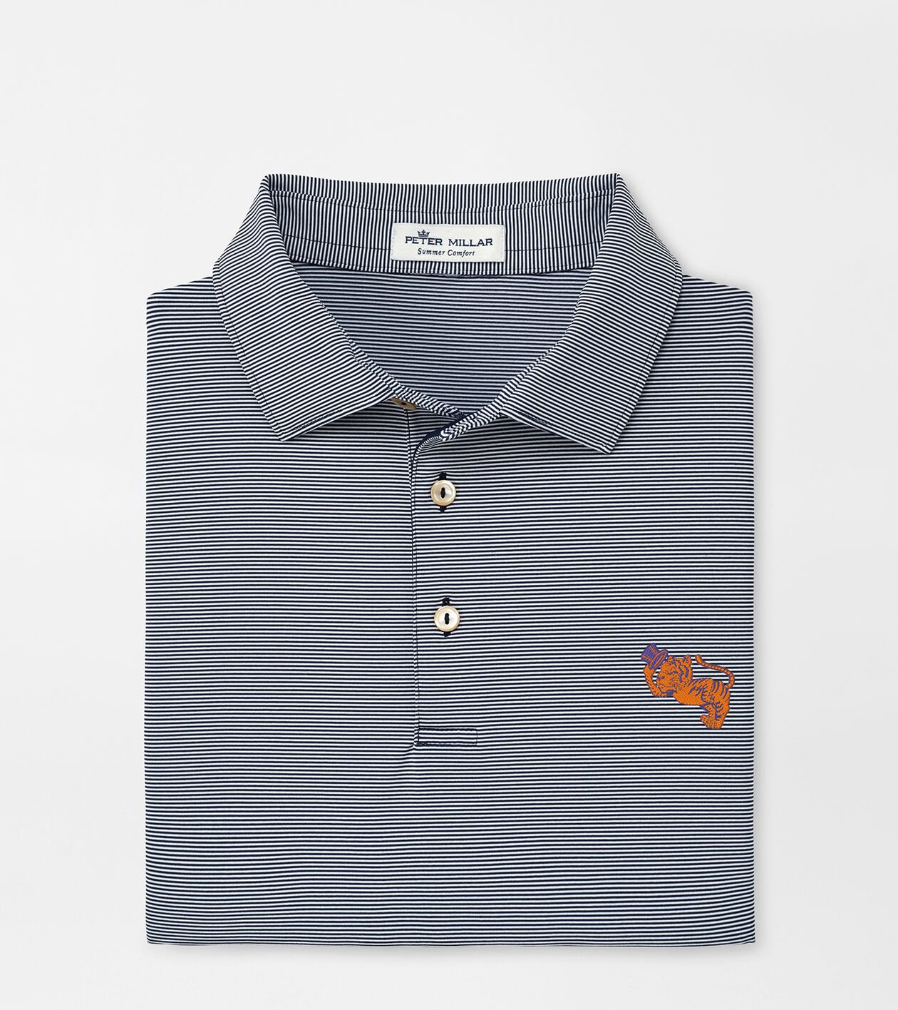 Clemson Vault Jubilee Stripe Performance Polo | Men's
