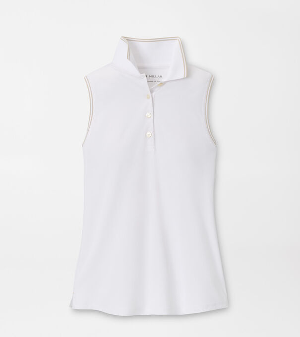 Canterbury Tipped Sport Mesh Sleeveless Polo