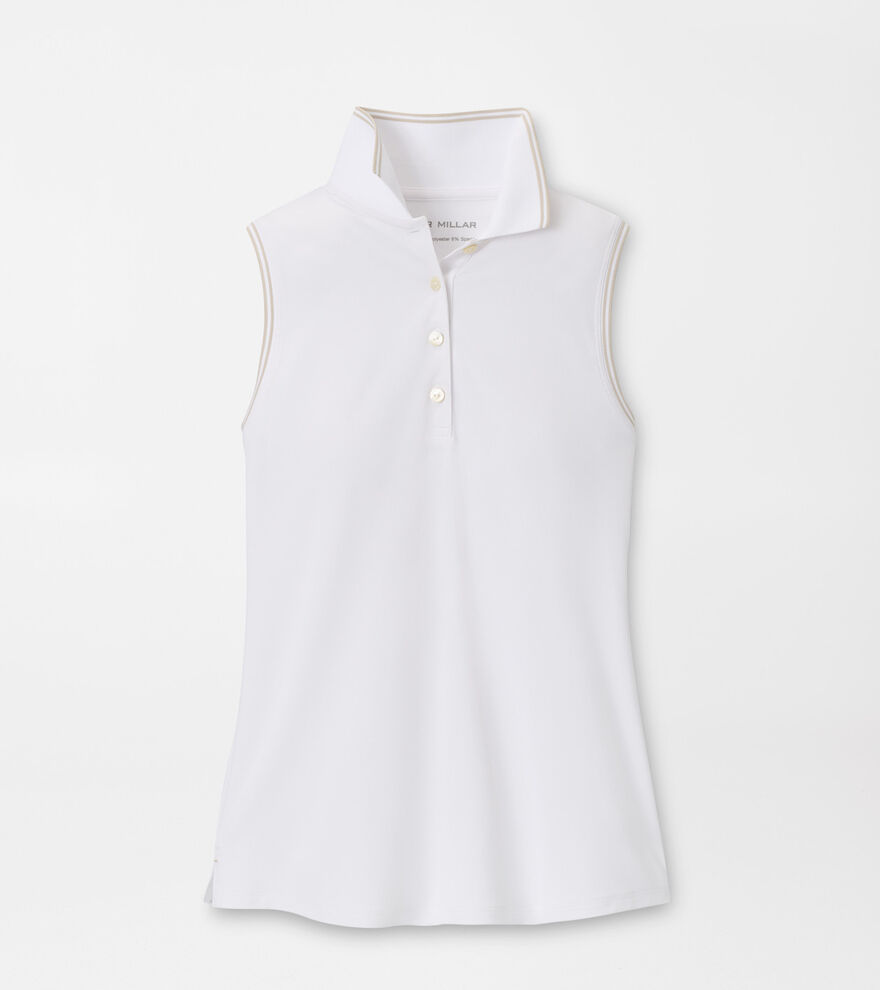 Canterbury Tipped Sport Mesh Sleeveless Polo image number 1