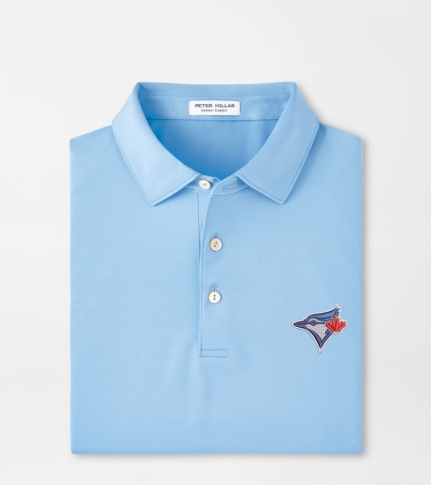 Toronto Blue Jays Solid Performance Jersey Polo image number 1