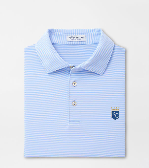 Kansas City Royals Jubilee Stripe Performance Polo