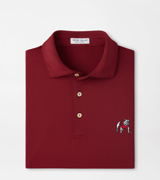 Georgia Standing Bulldog Jubilee Performance Jersey Polo