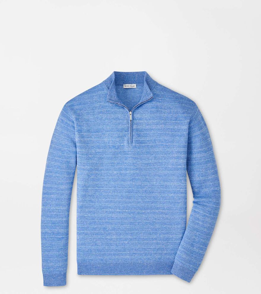 Saratoga Striped Quarter-Zip Sweater