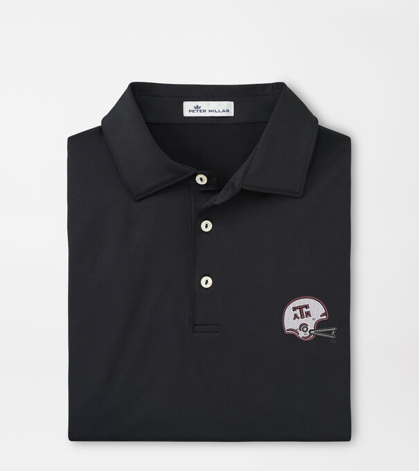 Texas A&M Vault Solid Performance Jersey Polo (Sean Self Collar)