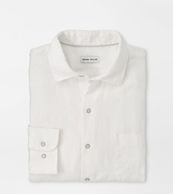 Coastal Garment Dyed Linen Sport Shirt
