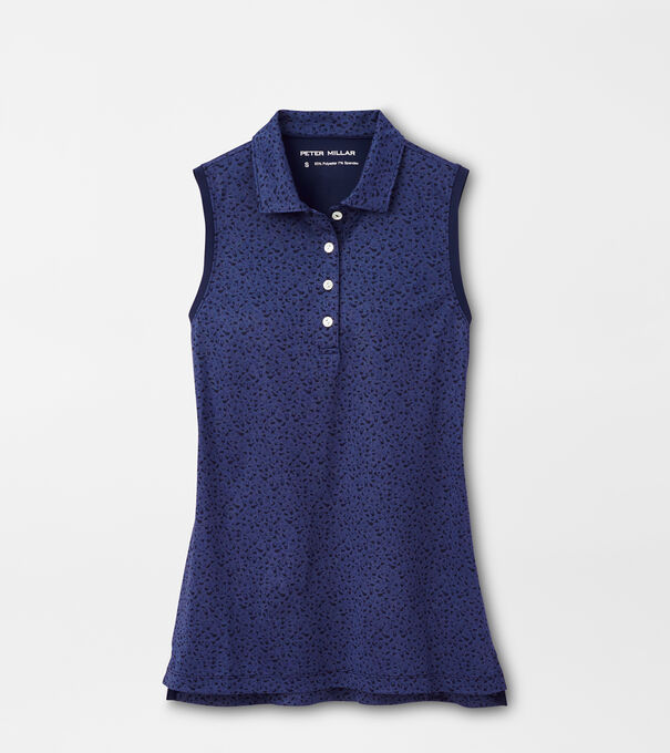 Sleeveless Banded Button Polo