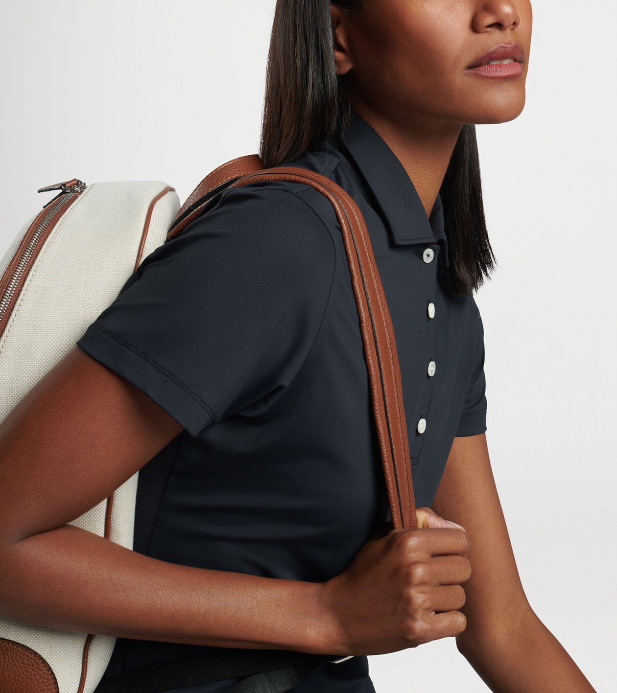 Women's polo button up deals shirts