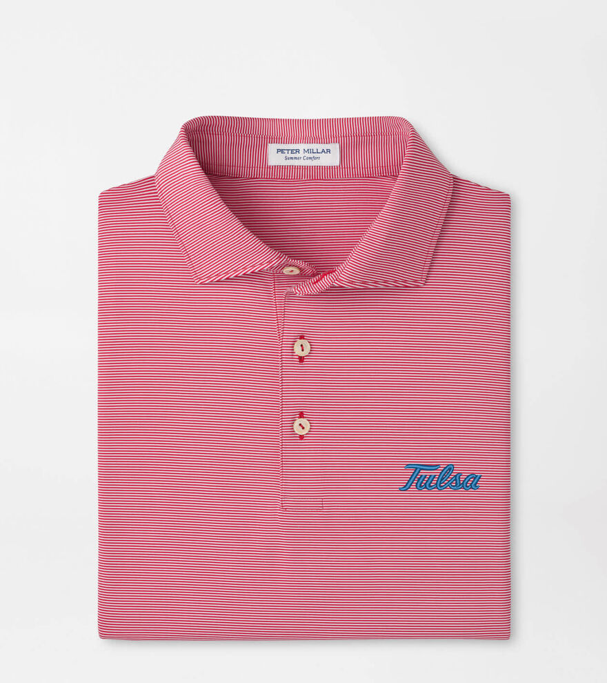 Tulsa Jubilee Stripe Performance Polo