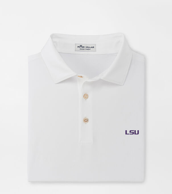 LSU Solid Performance Jersey Polo