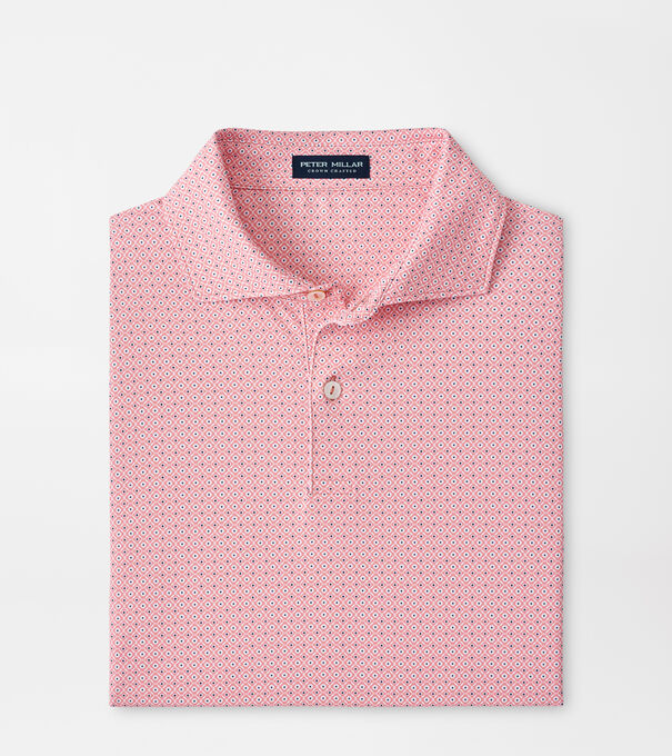 Lloyd Dot Geo Performance Jersey Polo