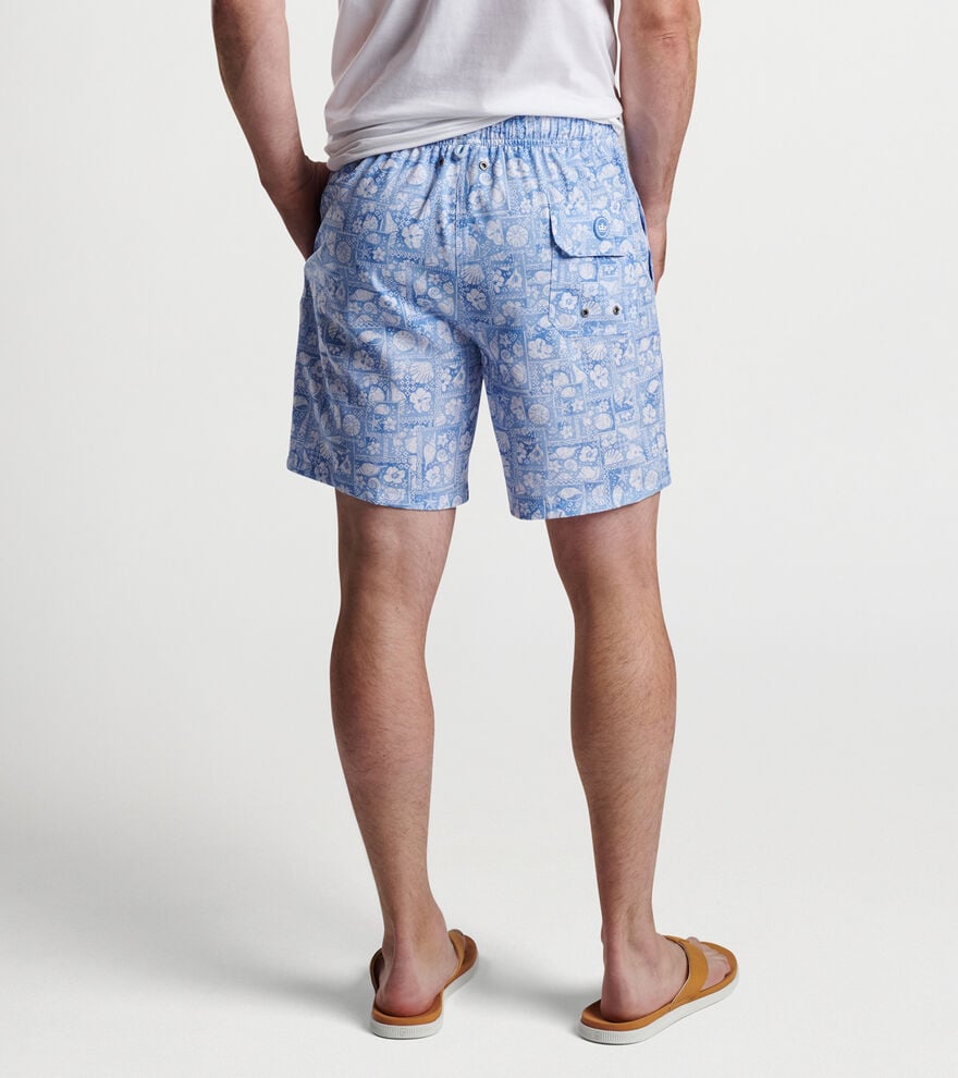 Shell Patchwork Swim Trunk image number 3