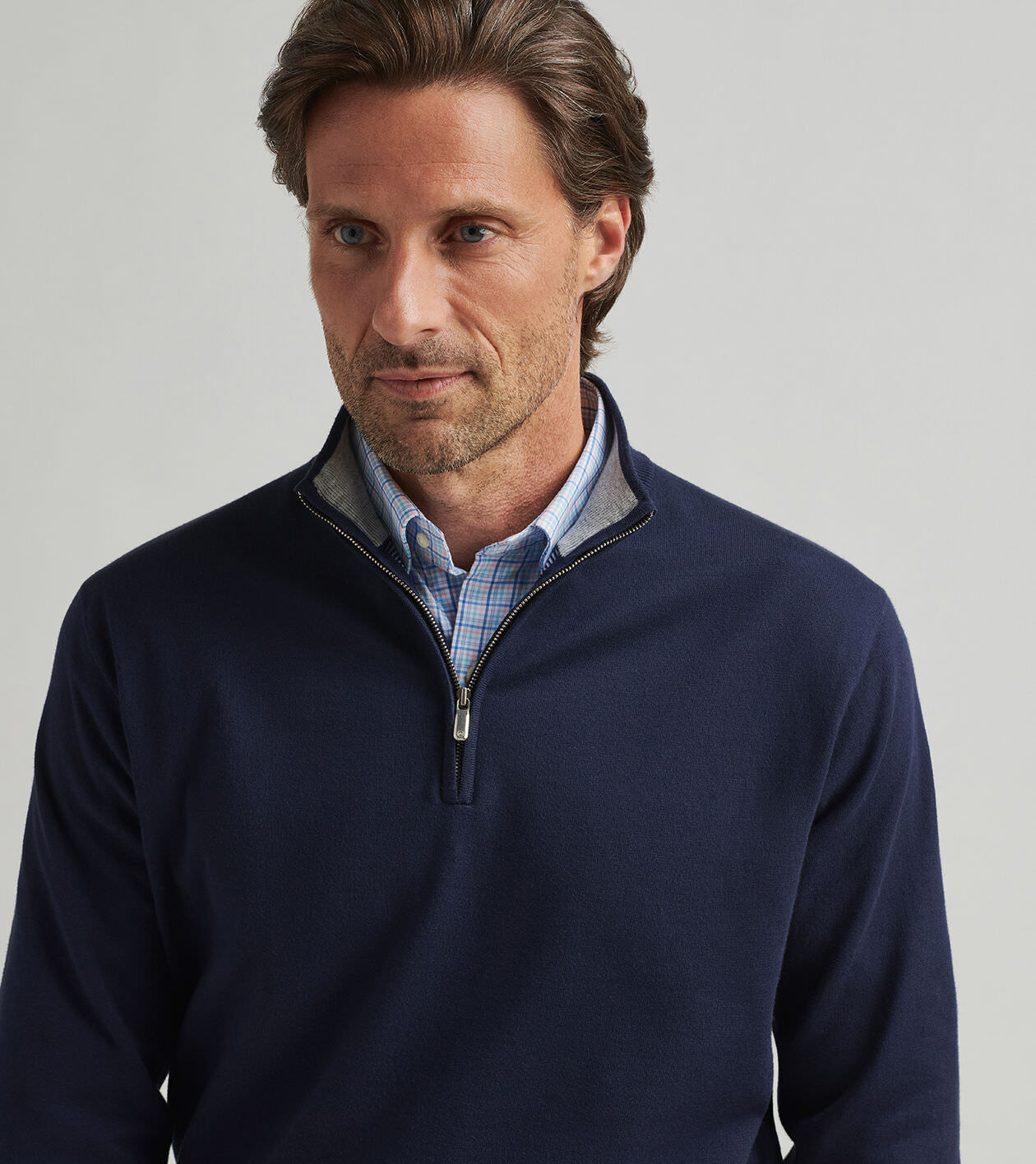 Coolspun Cotton Quarter-Zip Sweater | Men's Sweaters | Peter