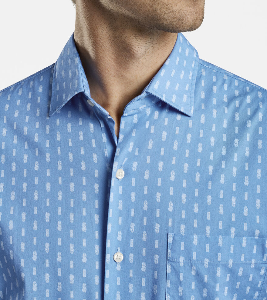 Skull Tiki Cotton-Blend Sport Shirt image number 7