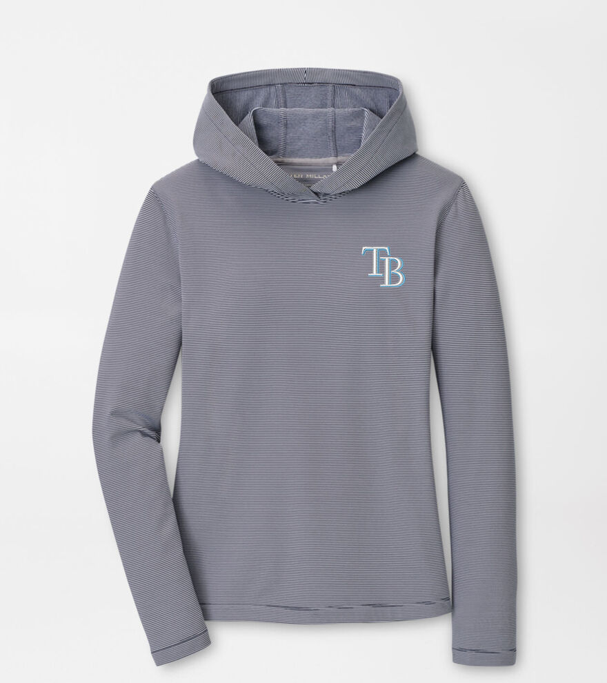 Tampa Bay Rays Women's Pine Sugar Stripe Performance Hoodie image number 1