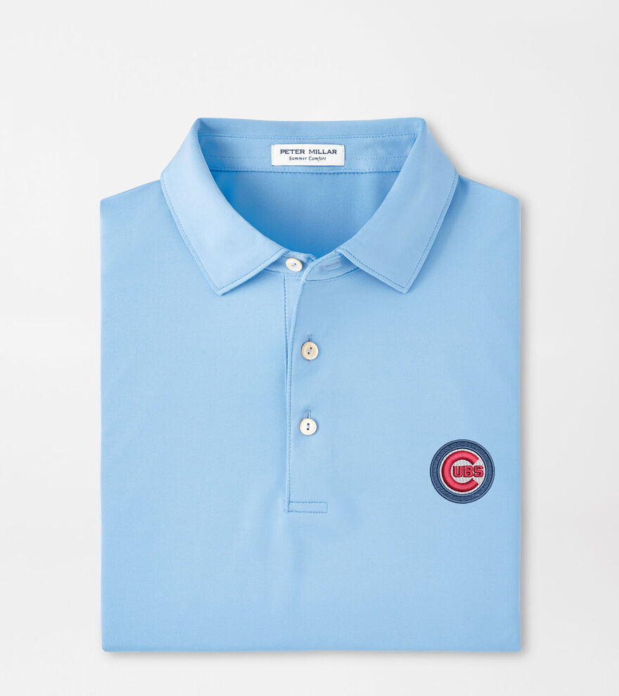 Chicago Cubs Solid Performance Jersey Polo image number 1
