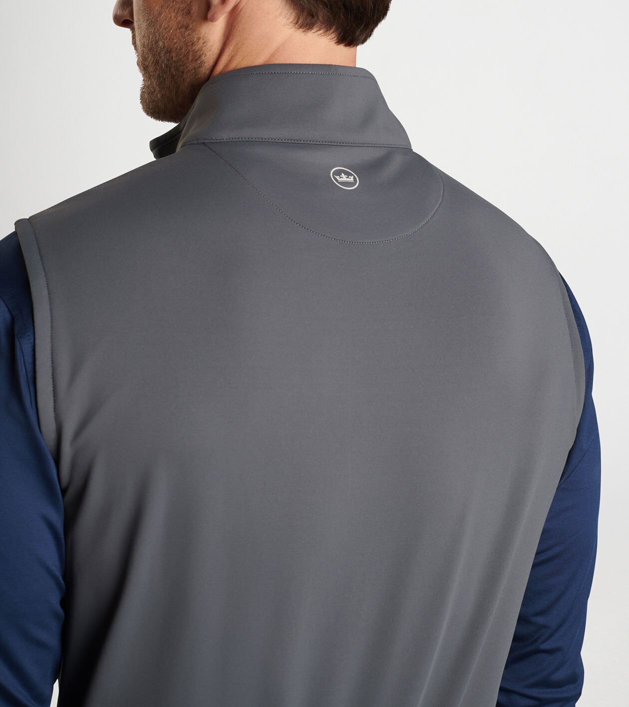Galway Stretch Loop Terry Quarter-Zip Vest | Men's Vests | Peter Millar