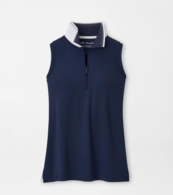 Chrissie Sleeveless Zip Polo