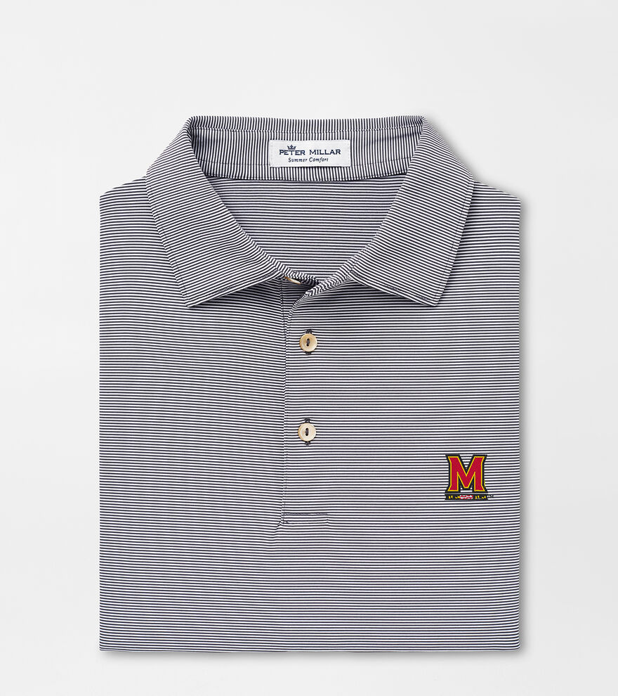 Maryland Jubilee Stripe Performance Polo image number 1