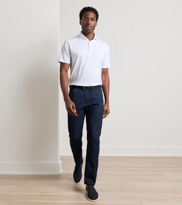 Vintage Washed Five-Pocket Denim - Alternate Image 1