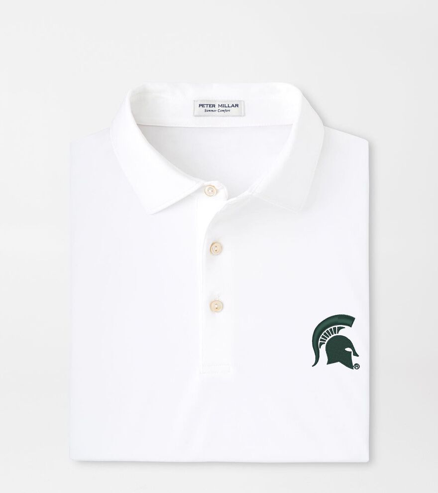 Michigan State Spartans Solid Performance Jersey Polo