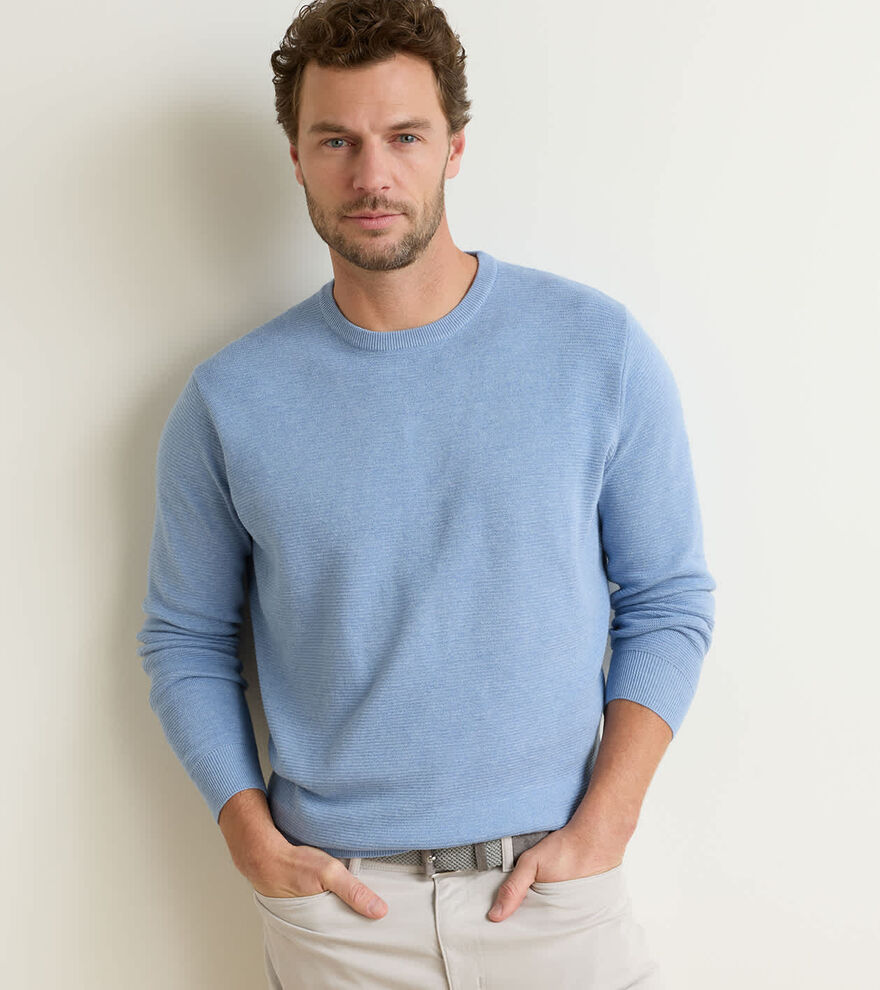 Coolspun Lite Textured Crewneck Sweater image number 2