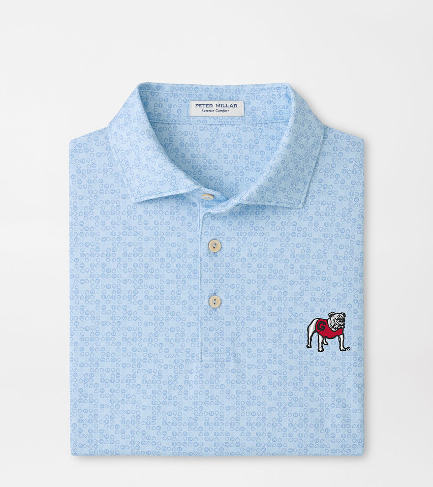 Georgia Standing Bulldog Bases Loaded Performance Jersey Polo image number 1