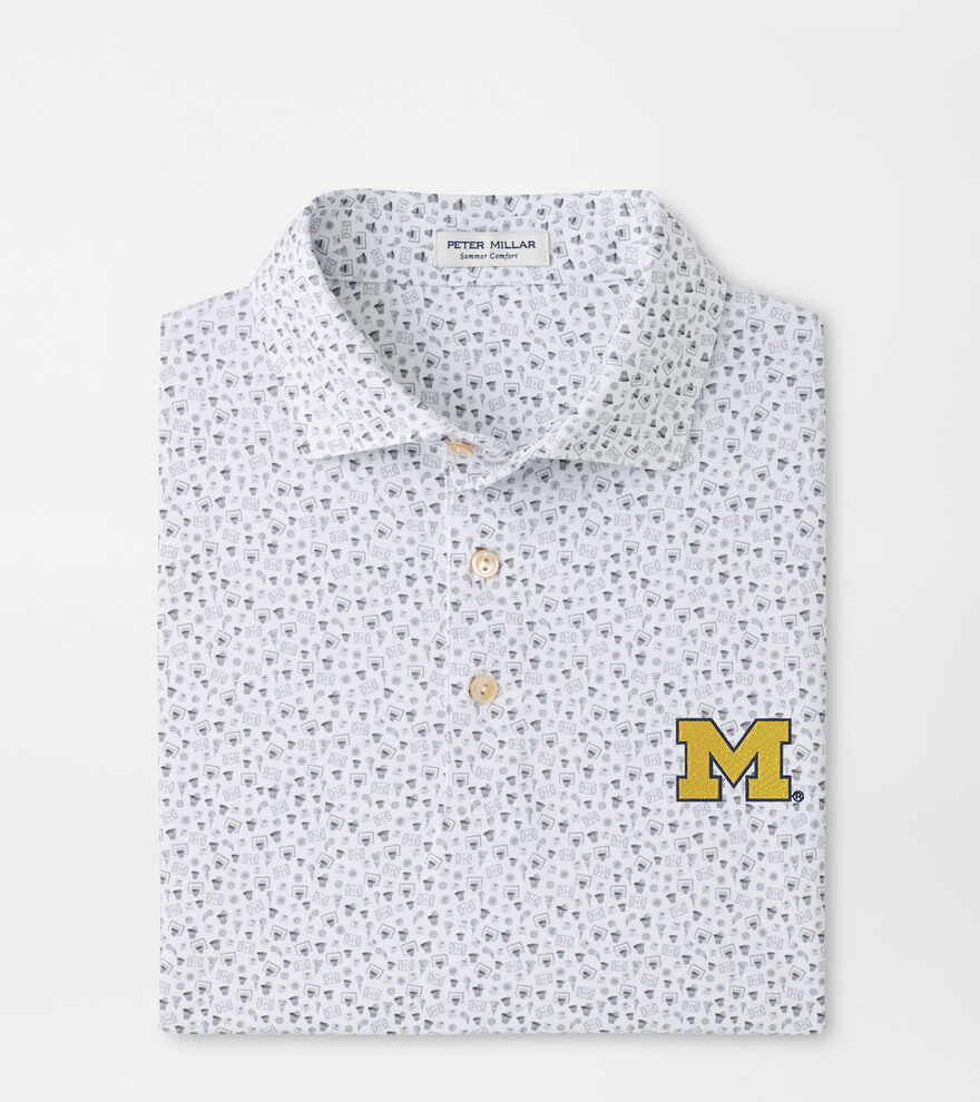 Michigan Buzzer Beater Performance Jersey Polo image number 1