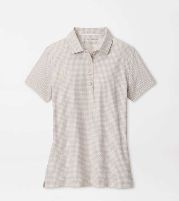 Houndstooth Print Short Sleeve Jersey Polo - Alternate Image 1