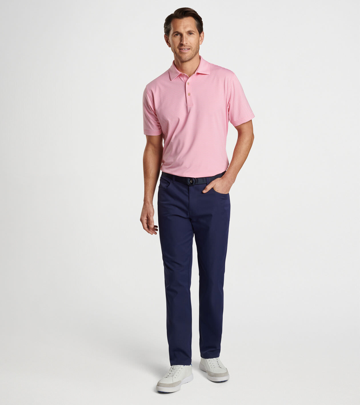 Cedar Performance Jersey Polo | Men's Polos | Peter Millar