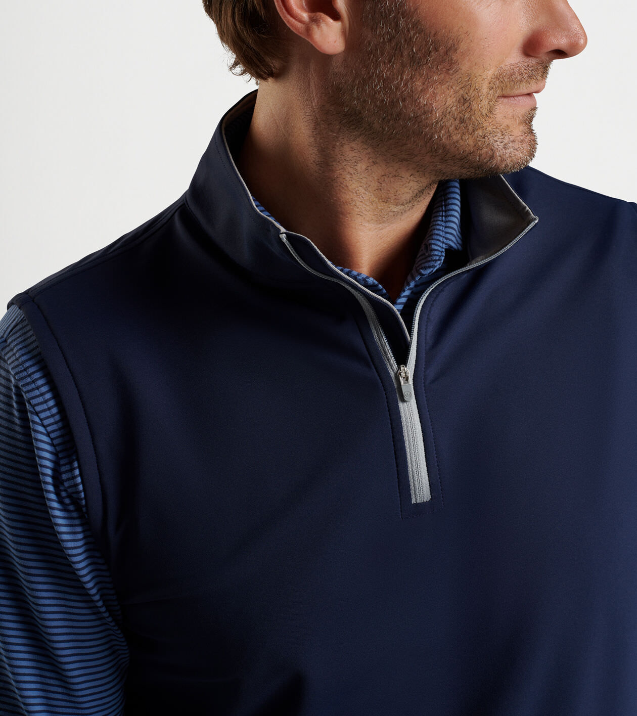 Golf quarter zip vest clearance