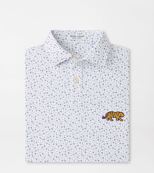 LSU Mike the Tiger Buzzer Beater Youth Performance Jersey Polo