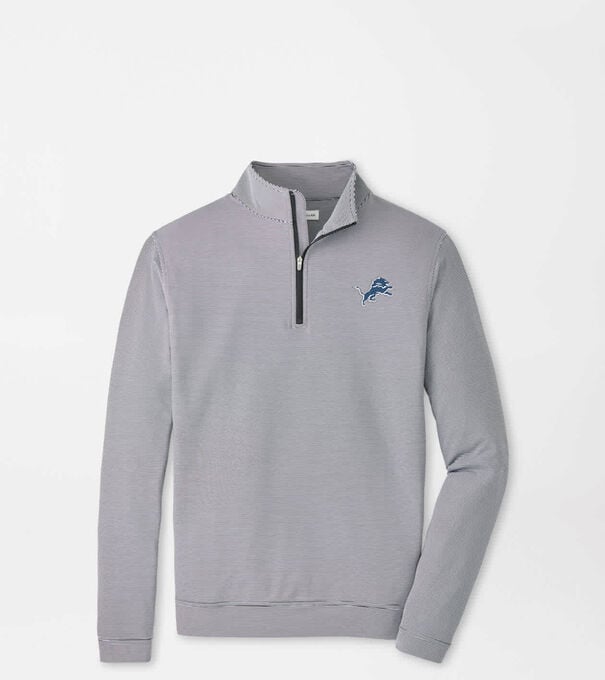 Detroit Lions Perth Sugar Stripe Performance Quarter-Zip