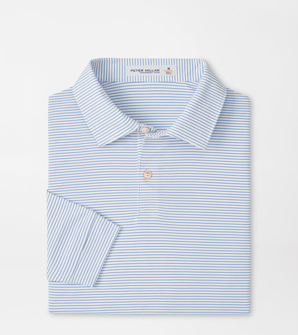 Featherweight Stripe Long-Sleeve Performance Polo