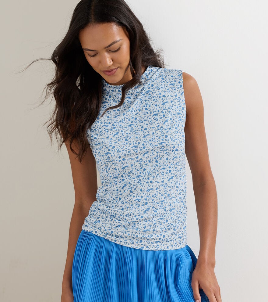 Rachel Vino Flora Ruched Sleeveless Top image number 2