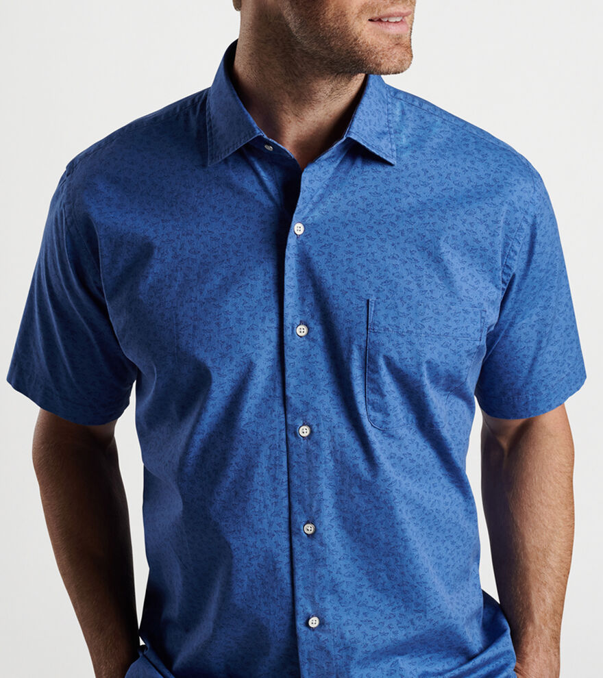 Shorebird Cotton-Stretch Sport Shirt, Men's Sport Shirts