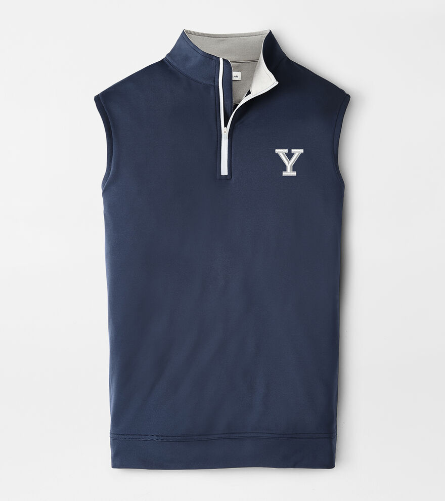 Yale "Y" Galway Stretch Loop Terry QuarterZip Vest Men's Collegiate