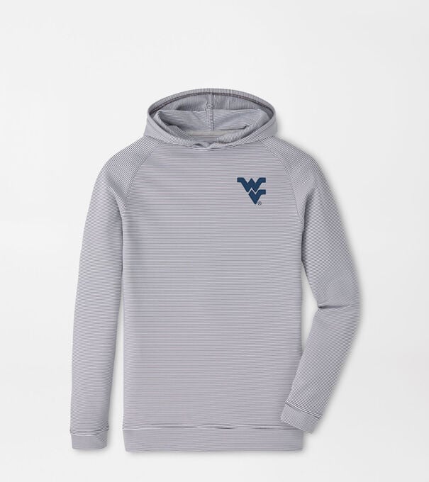 West Virginia Pine Youth Sugar Stripe Performance Hoodie