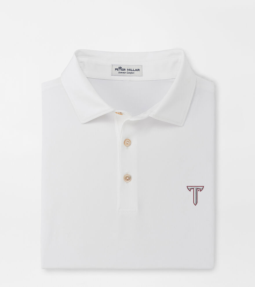 Troy University Solid Performance Jersey Polo image number 1