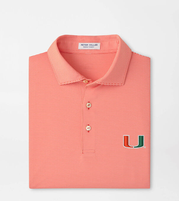 Miami Jubilee Stripe Performance Polo