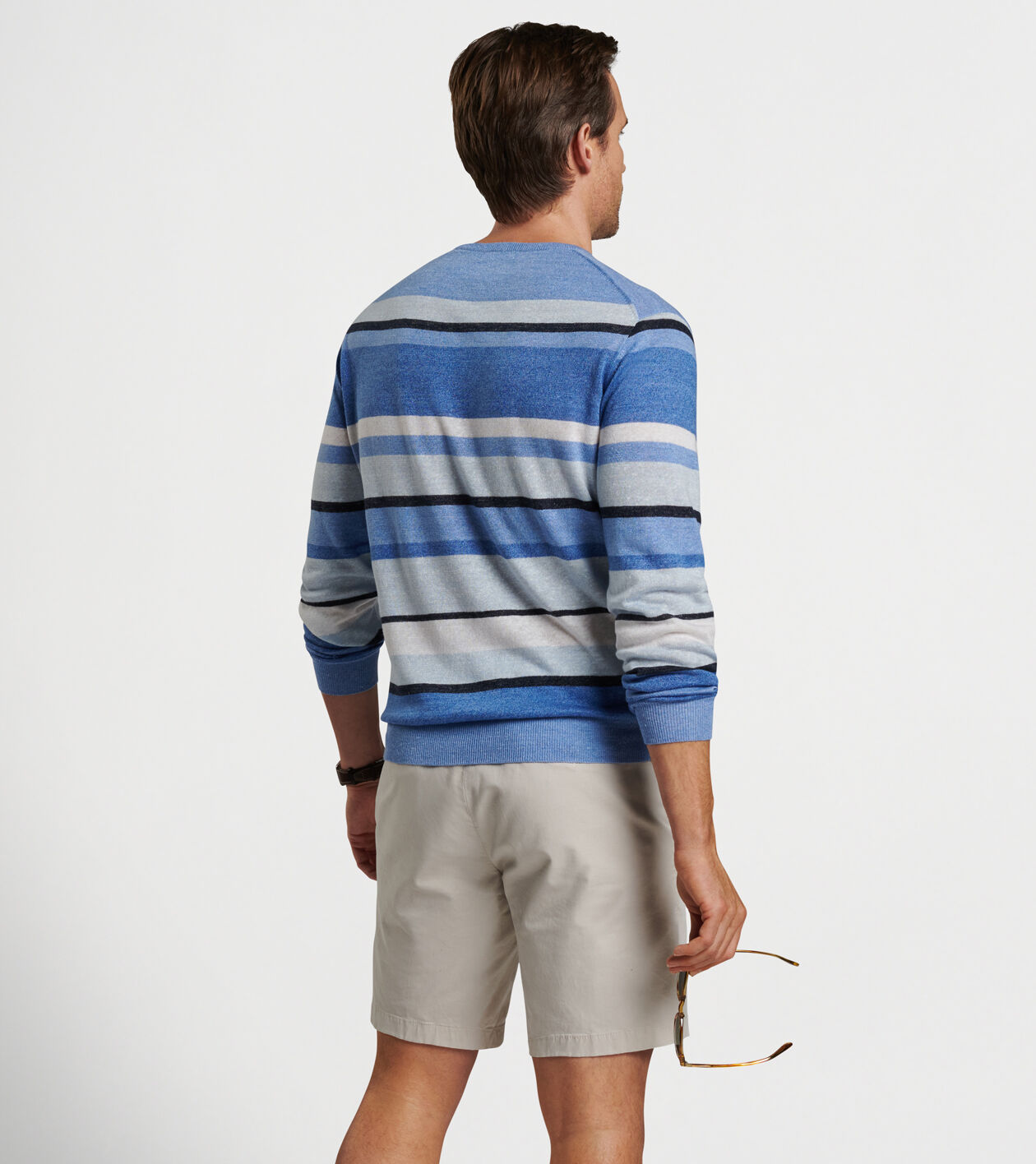 Multicolor crew neck sweater shop