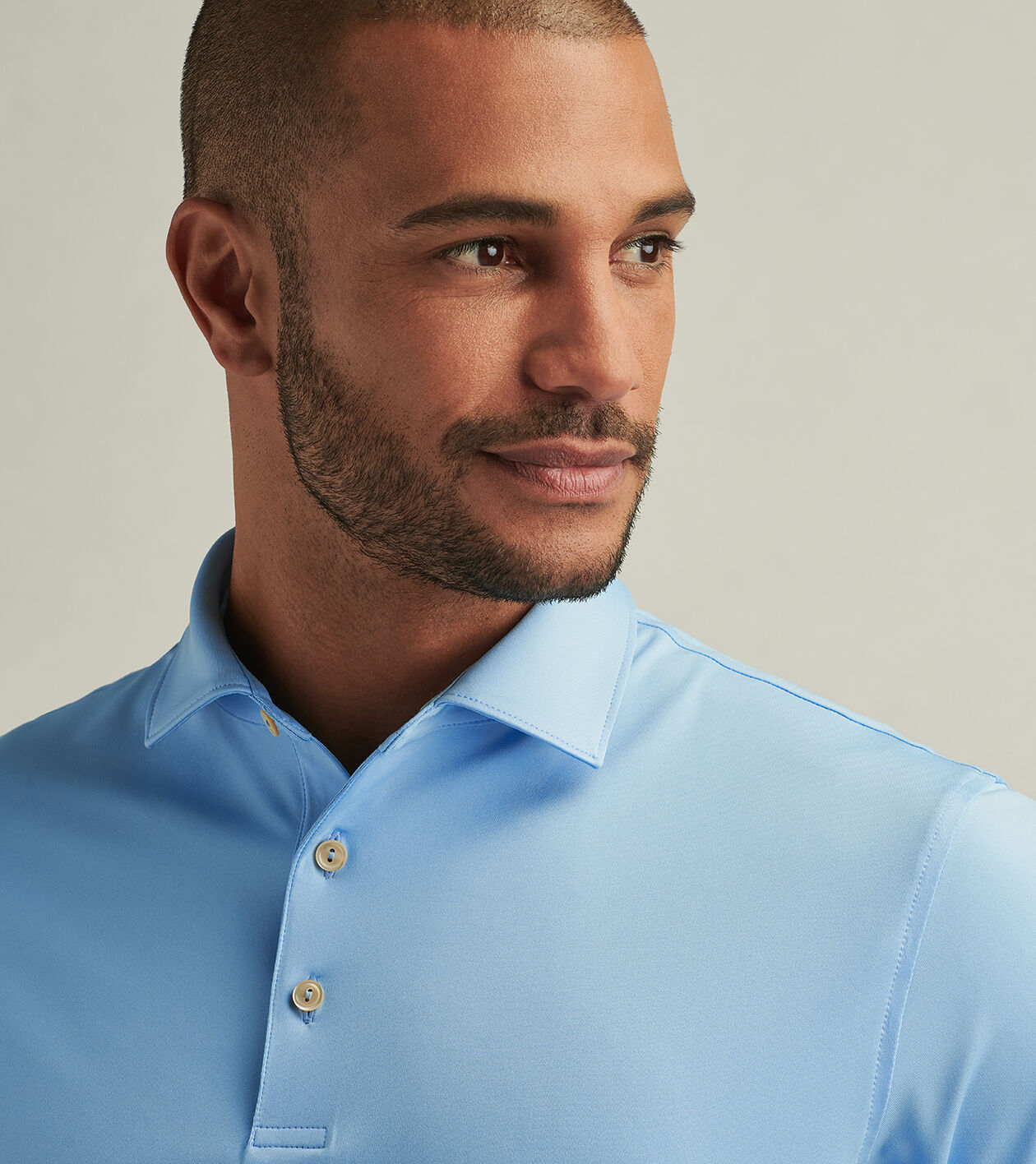 Mens jersey polo hotsell shirts