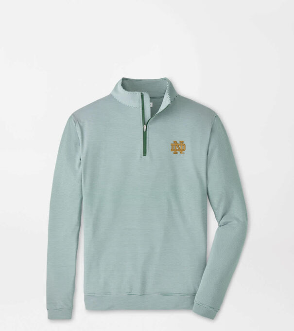 Notre Dame Perth Sugar Stripe Performance Quarter-Zip