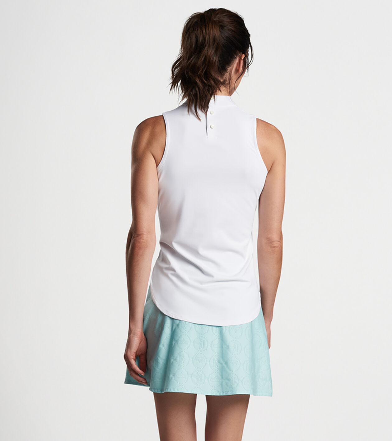 Women's sleeveless 2024 mock turtleneck shell