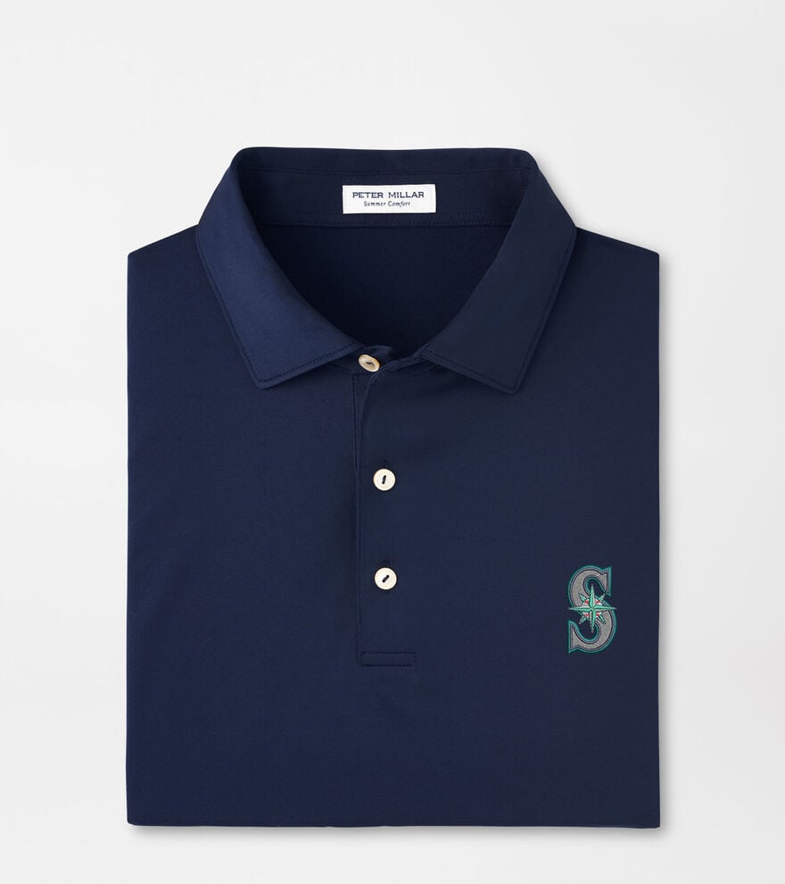 Seattle Mariners Solid Performance Jersey Polo image number 1