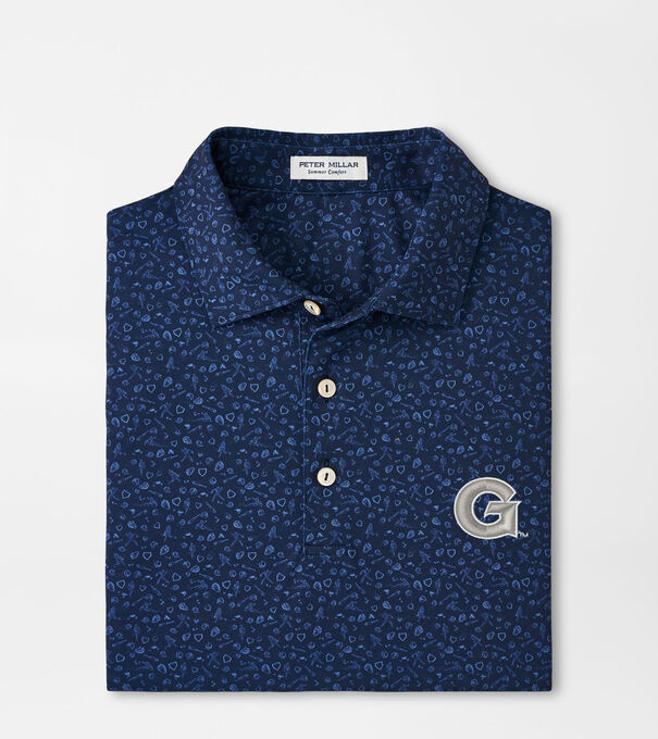 Georgetown Batter Up Performance Jersey Polo