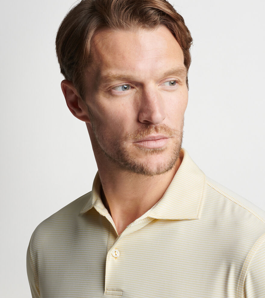 Indigo Performance Jersey Polo Men's Polo Shirts Peter Millar