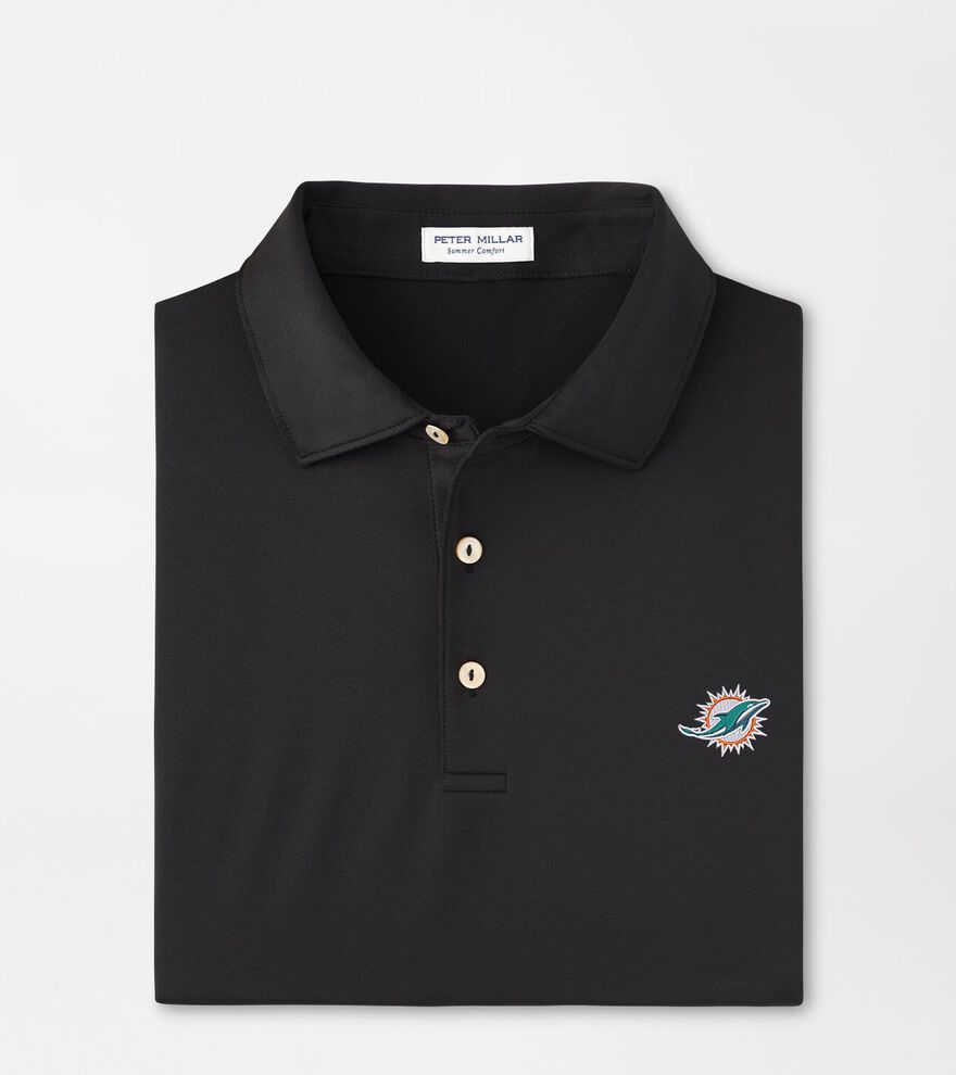Miami Dolphins Solid Performance Jersey Polo image number 1