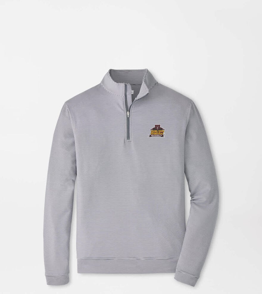 Shaw University Perth Sugar Stripe Performance Quarter-Zip image number 1